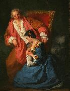 SUBLEYRAS, Pierre La Courtisane amoureuse. D'aprs un conte de Jean de la Fontaine Sweden oil painting artist